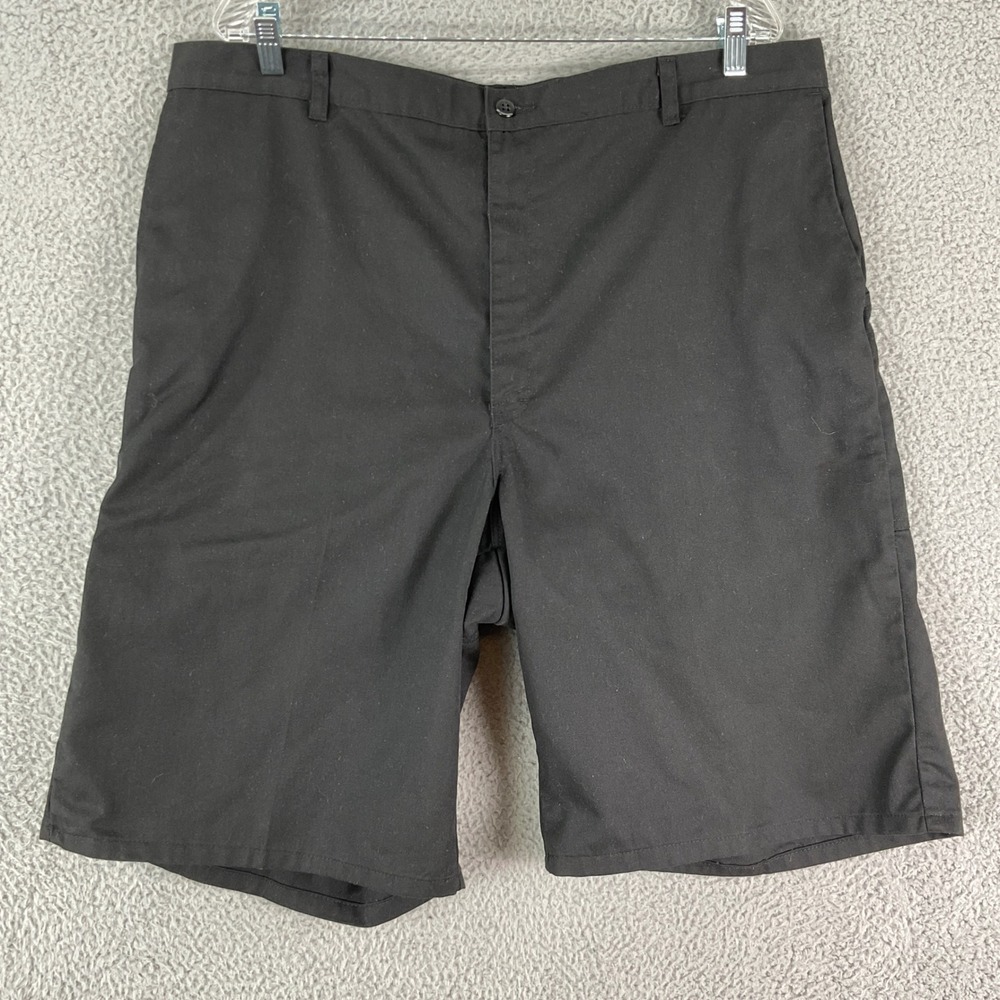 Dickies Work Shorts Women 40 Black Flat Front Utility Skater Gorpcore Grunge